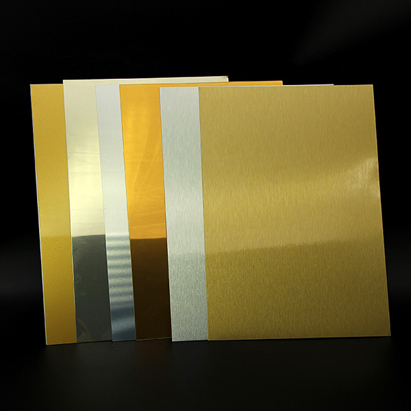 Brushed Gold/Silver Sublimation Aluminum Sheet